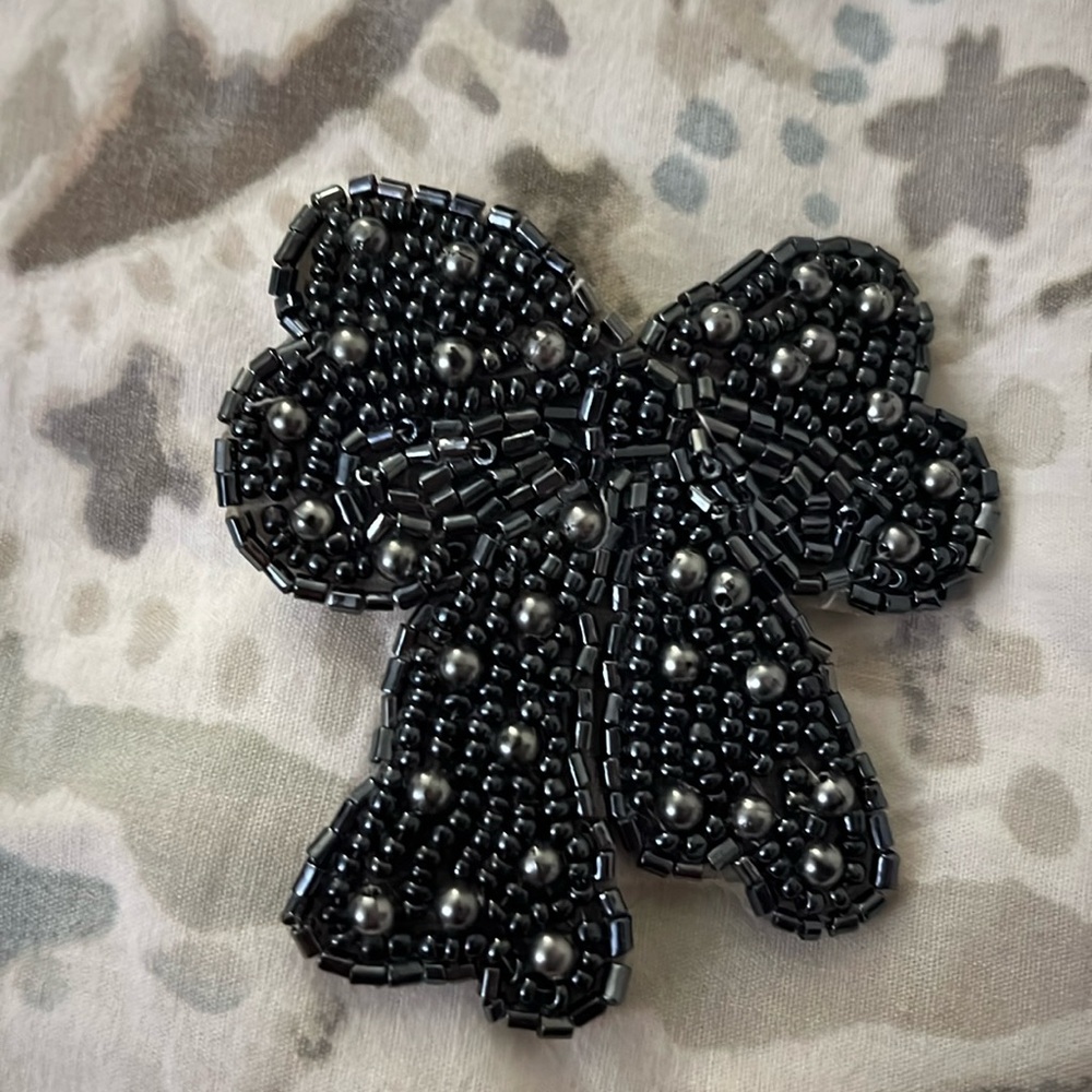 Free with purchase Vintage beaded bow pin